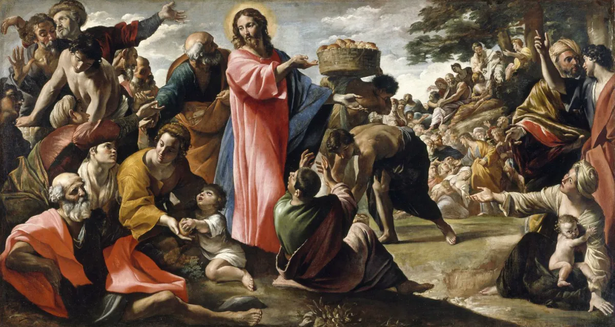 "Il miracolo del pane" di Giovanni Lanfranco