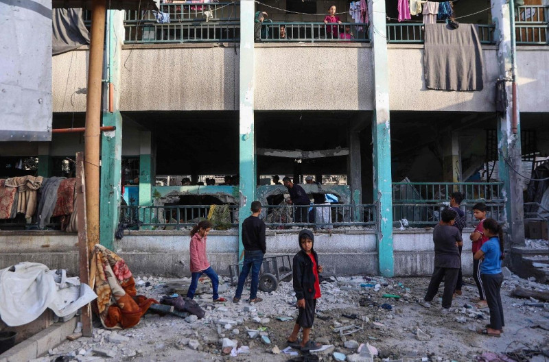 Macerie scuola Gaza