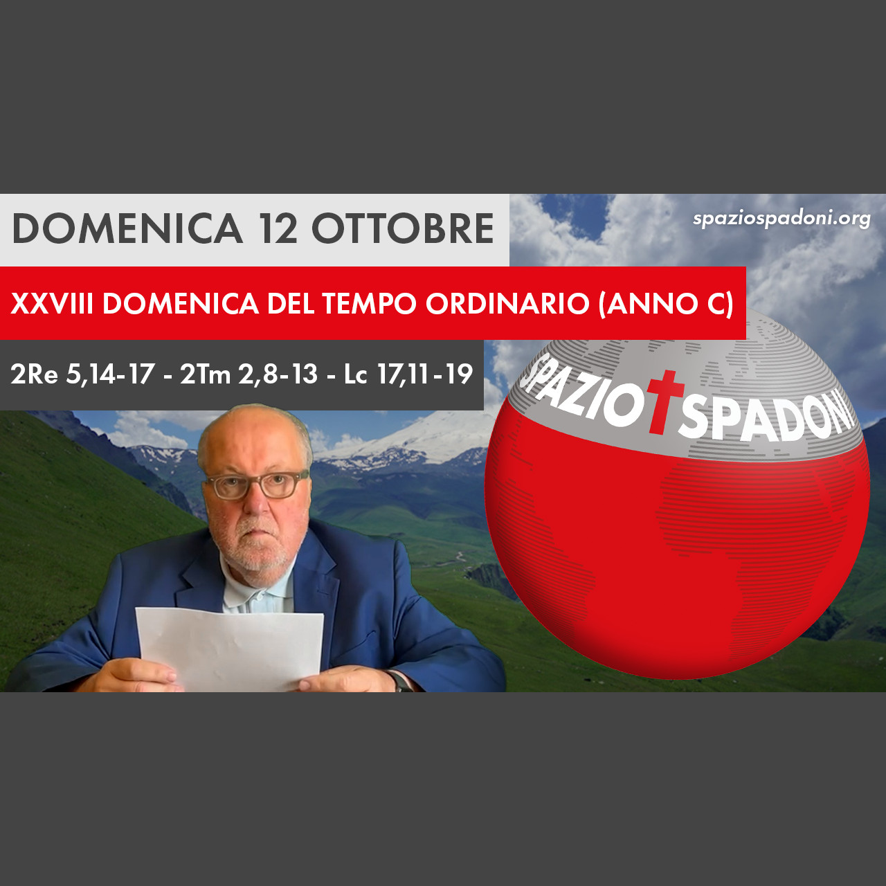 Domenica XXVIII del tempo ordinario – Anno C