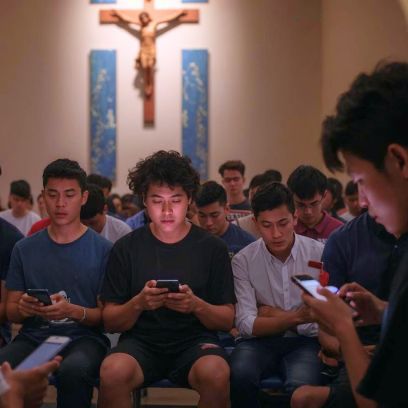 Ragazzi con il telefono cellulare