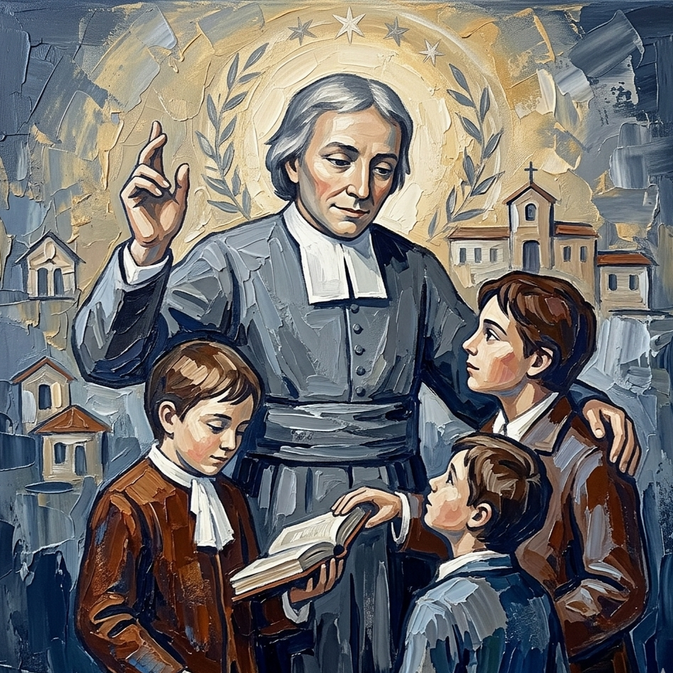 San Giovanni Battista de La Salle-santo della misericordia San Giovanni Battista de La Salle-santo della misericordia