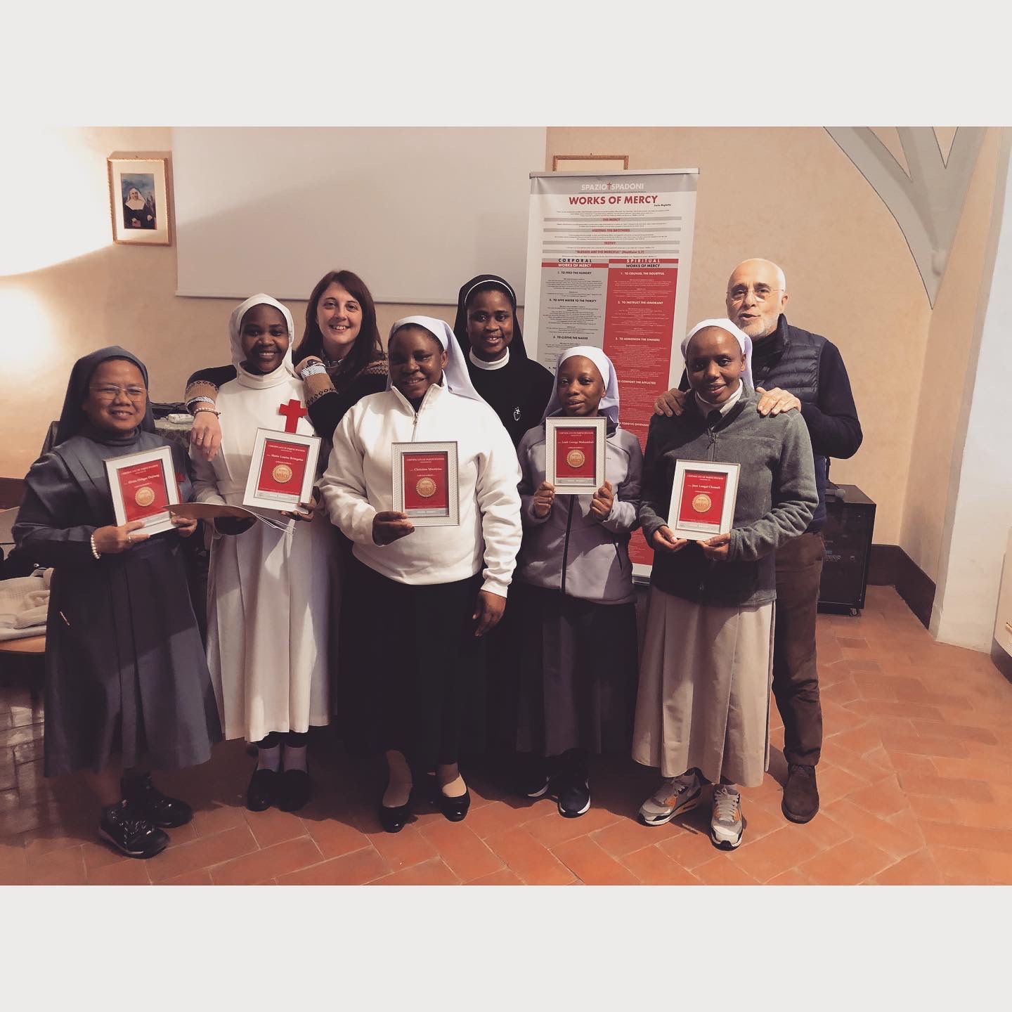 2023 febbraio hicusm 12 suor marielouise barbantini ministre infermi corso opere misericordia san cerbone italia lucca spazio spadoni 2