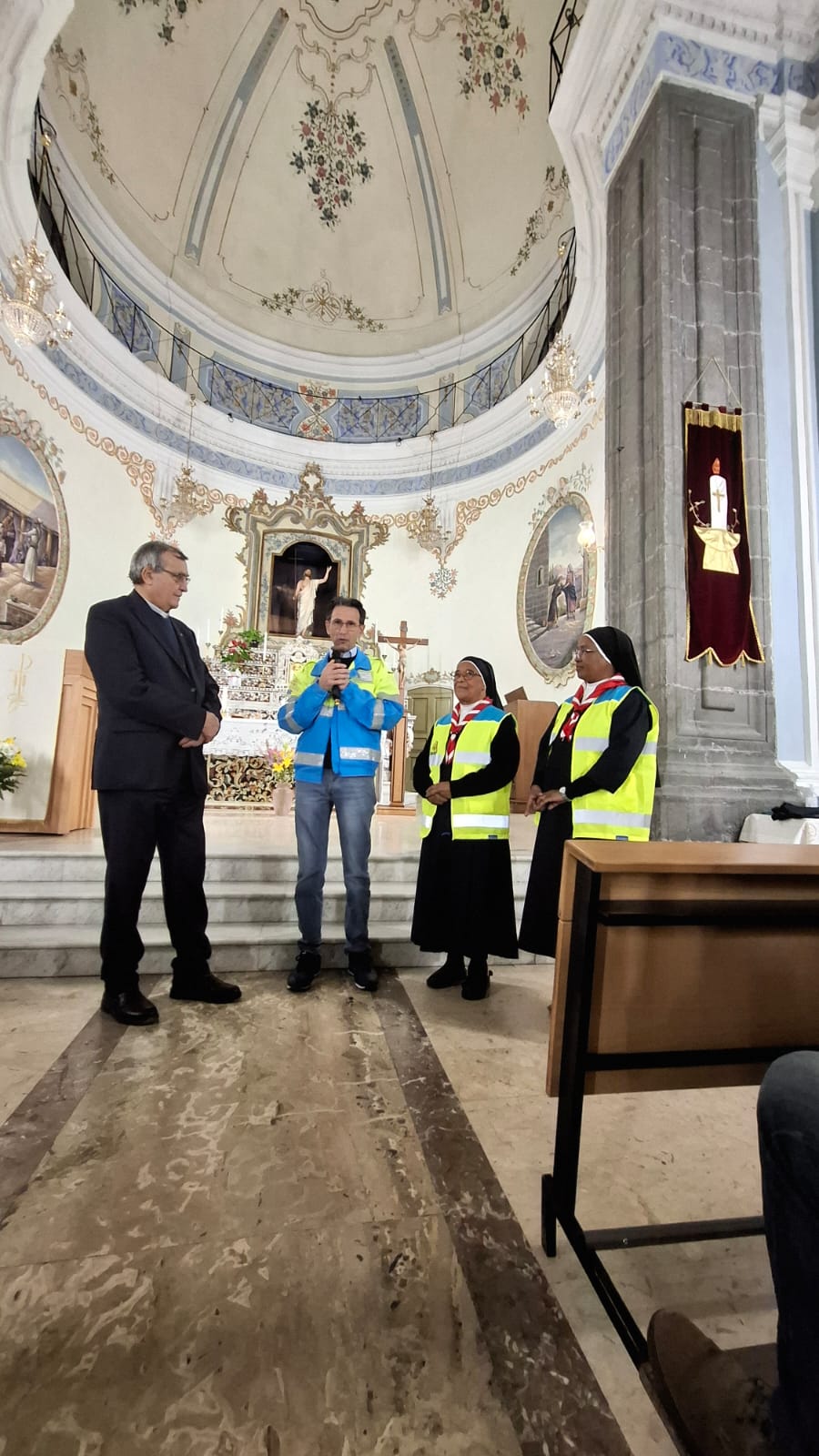 2024 aprile 11 suor esther yolande misericordia adrano correttore nazionale monsignor agostinelli progetto hic sum spadio spadoni 1