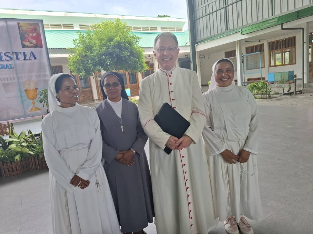 2026 18 gennaio suor ansila timor est progetto hic sum nunzio apostolico spazio spadoni Mgr. Marcel Smejkal. Polandia