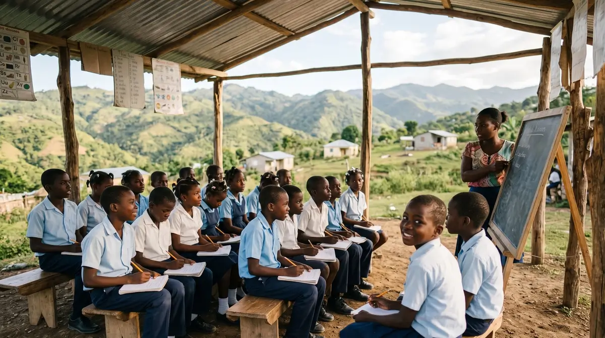 Scuola parrocchiale rurale di Haiti