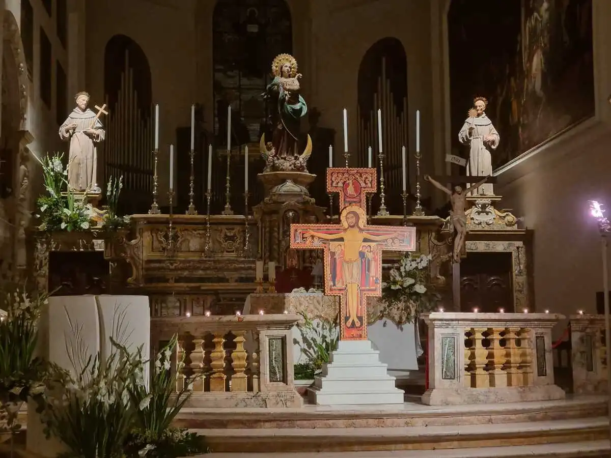 Altare per transito san Francesco